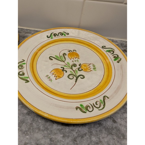 Stangl tulip yellow set‎ of 2 salad plates - Picture 2 of 7